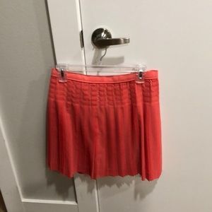 J Crew Pink Pleated Skirt